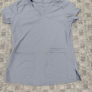 Med Couture Scrub Too -  Women's Dark Grey /Pewter‎  V-Neck Top